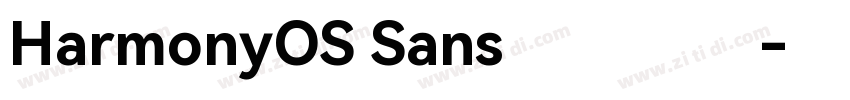 HarmonyOS Sans 华为鸿蒙字体转换